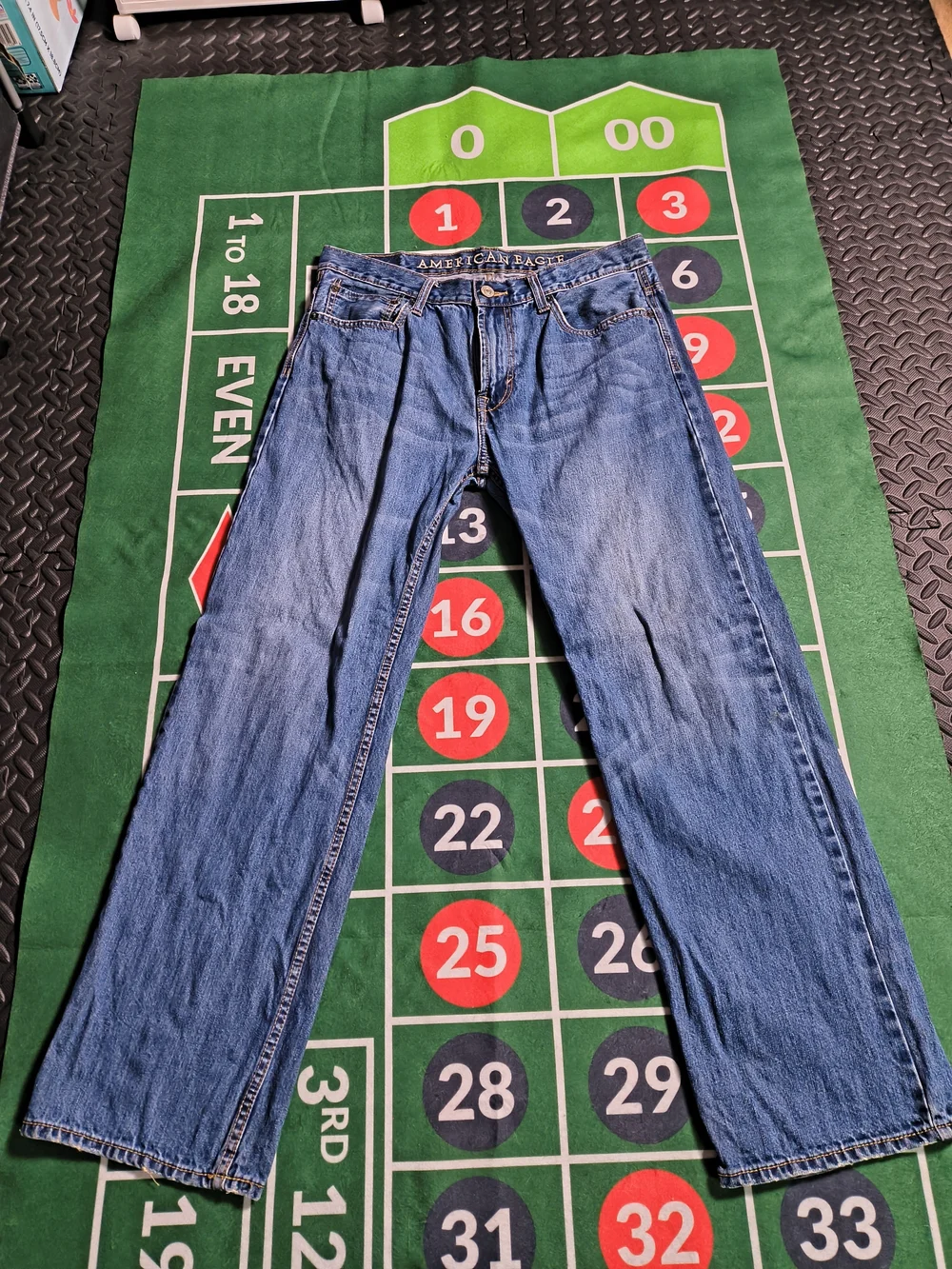 American Eagle Low Loose Jeans 32x29 Baggy Boyfriend Denim Tagged 32x32